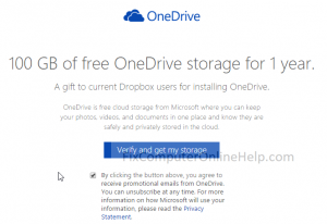guide to get free onedrive storage