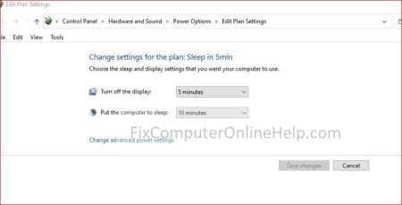 edit power plan settings