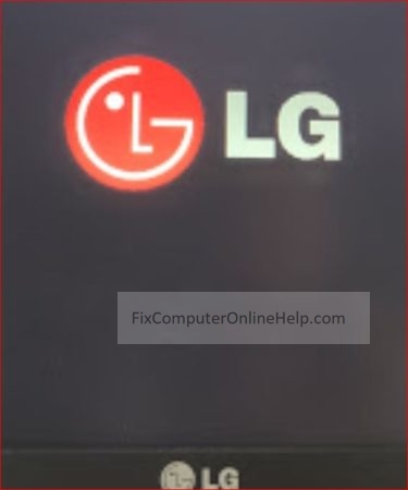 monitor LG logo when powered on