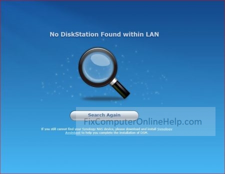 no diskstation found within lan