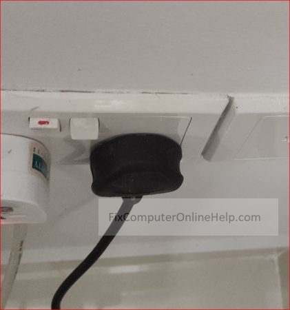 power cable to wall socket secure turn off