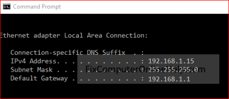 cmd command prompt - ipconfig