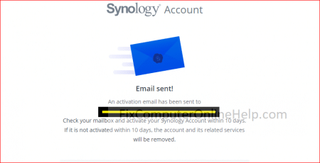 synology account created - remember to activate